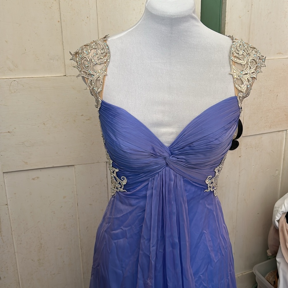 NWT LaFemme Gown Rhinestone Prom Bridesmaid Pageant Maxi Formal New Years Party - Picture 2 of 11